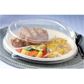 SABERT - LID, CLEAR PP, FOR 10.25" ROUND PLATE - 200/CS