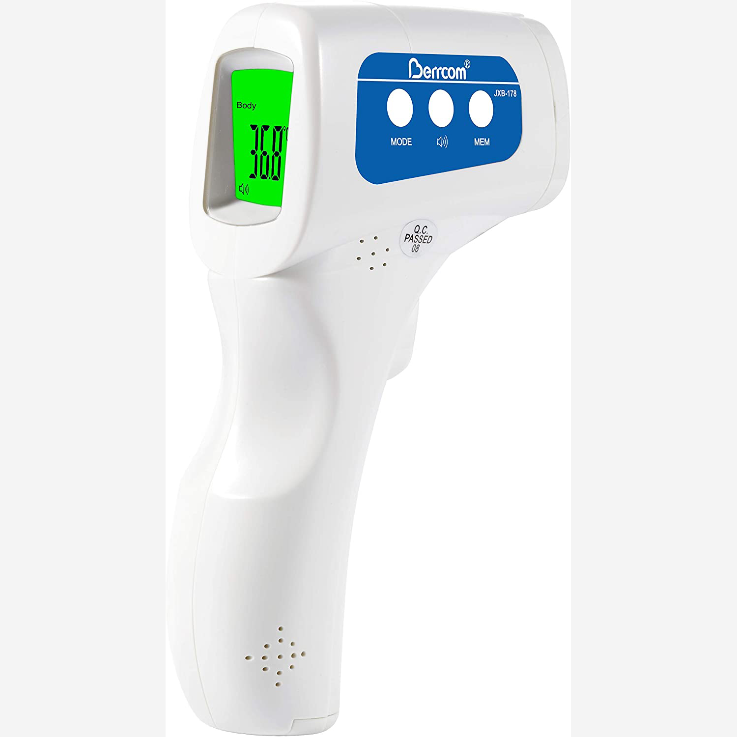 Berrcom No-Contact Infrared Forehead Thermometer Medical Grade Baby Fever Check Thermometer 4 in 1