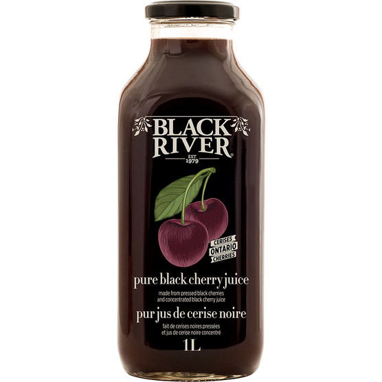 Black River Pure Black Cherry Juice, 12x1L
