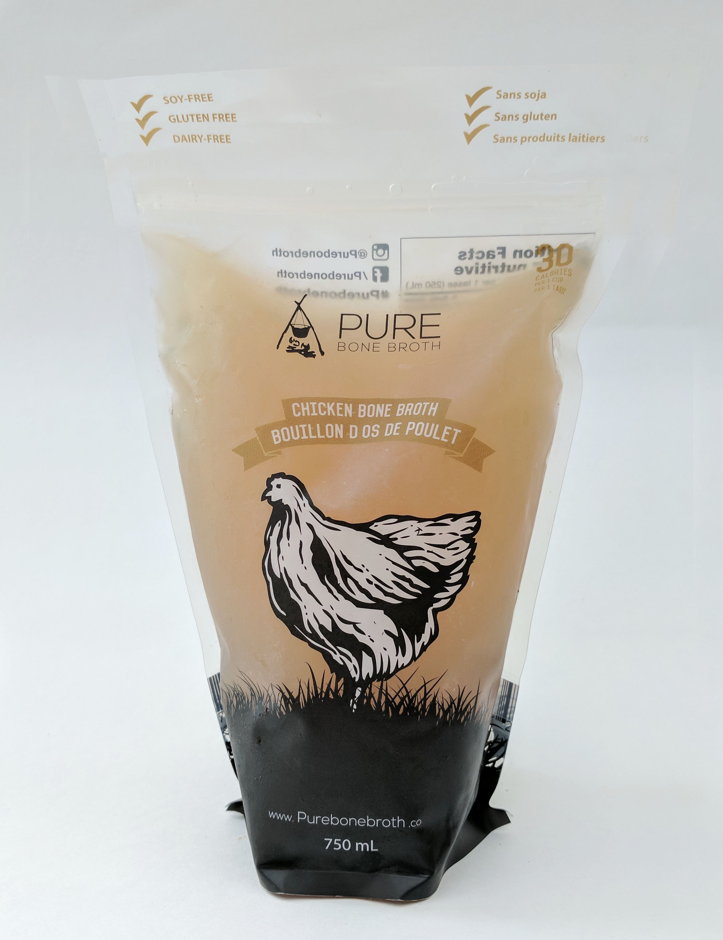 Pure Chicken Bone Broth (12x750ml)