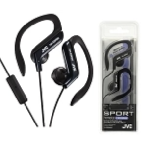 JVC SPORTS In-ear Headphone with Ear Clip and Mic