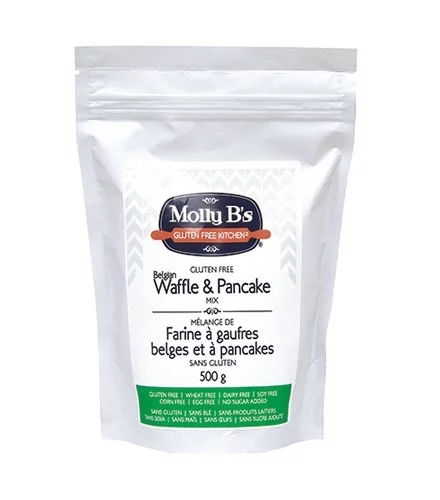 Molly B’s Gluten-Free Belgium Waffle & Pancake Blend, Vegan, 3kg x 4/cs