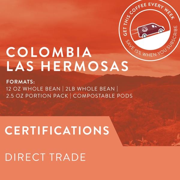 COLOMBIA LAS HERMOSAS (DIRECT TRADE) - MEDIUM ROAST 2lb Bag