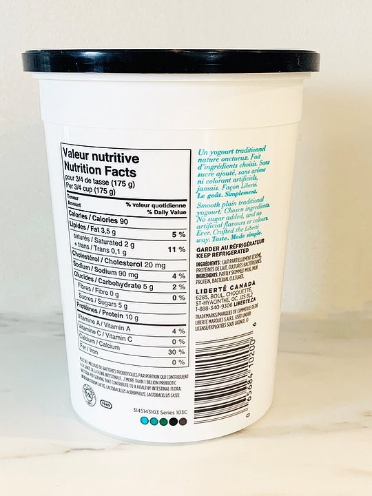 Liberte Yogurt 1kg (Plain) Shop Wholesale