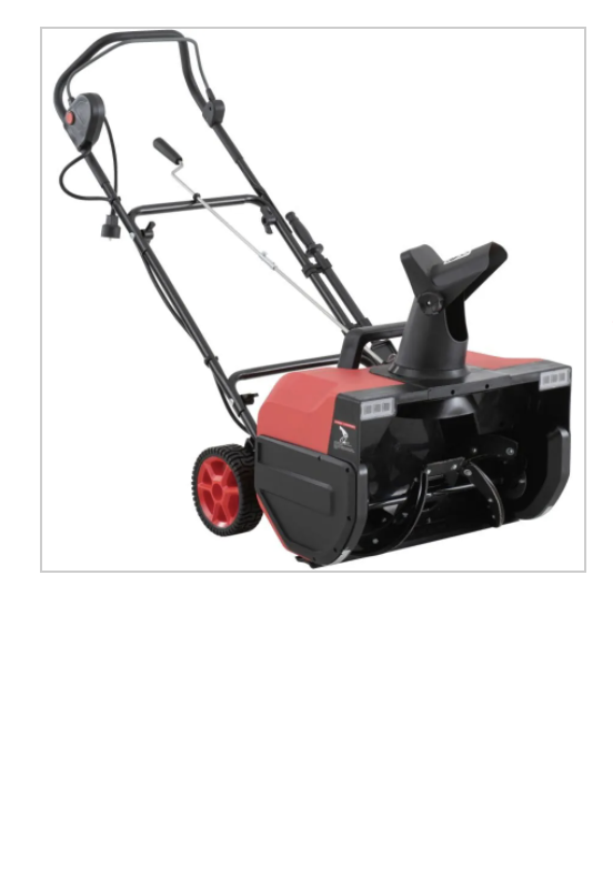 BenchMark 20" Electric Snow Blower 15 Amp