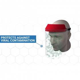 Direct Defence Face Shield with Anti-Fog, Anti-Viral Protection