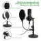 Professional Metal Voice Recording Usb Condenser Studio Microphone