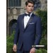 Blake Royal Blue Black lapel Slim Ike Behar