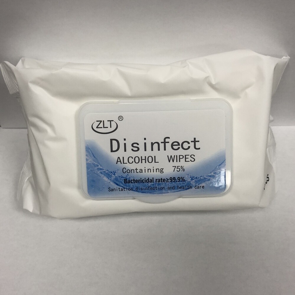 Disinfectant Alcohol Wipes 75% Alc. 80/Pack, Case of 40