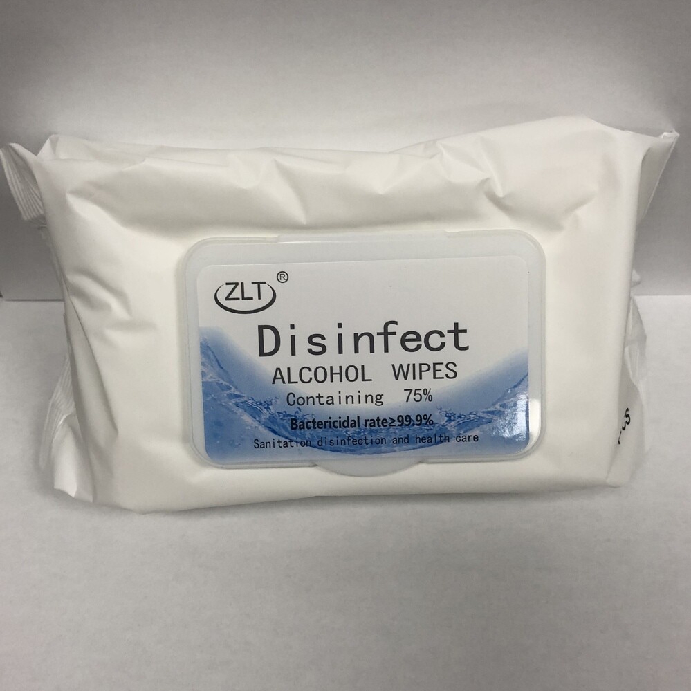 Disinfectant Alcohol Wipes 75% Alc. 80/Pack, Case of 40