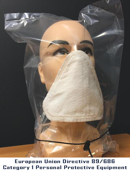 N99 Hood and Mask - Protects against inhalation of smoke, viruses and bacteria