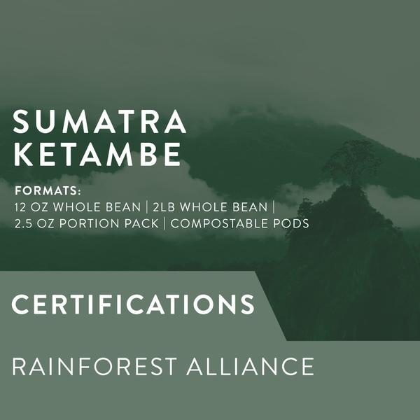 SUMATRA KETAMBE (RAINFOREST ALLIANCE) - DARK ROAST 24x2.50oz