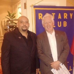 Bob Rae expresses his support at the induction of Ahmed Attia into Rotary International