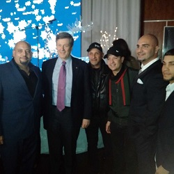 CHIN RADIO Christmas party with Fito Blanko and Toronto mayor John Tory